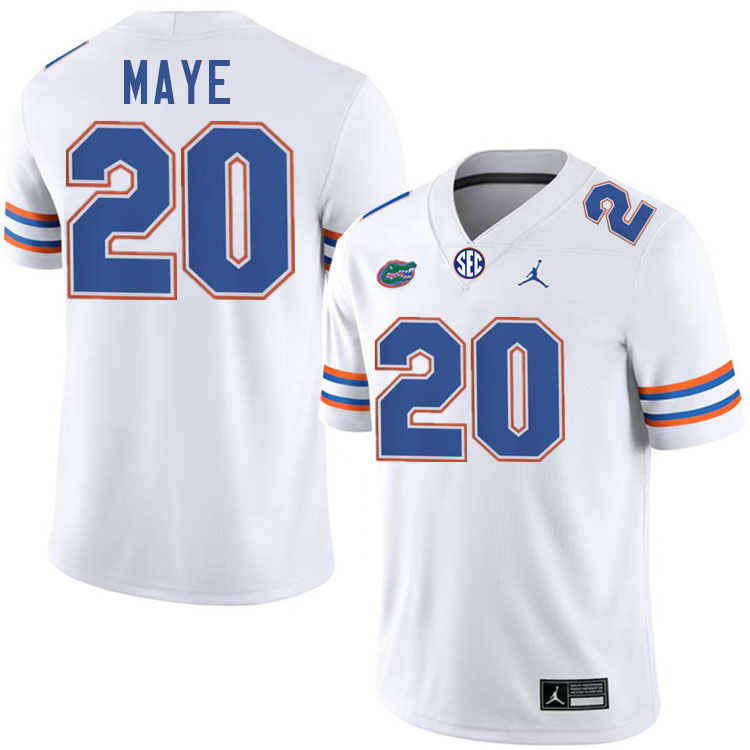 Marcus Maye Florida Jersey,Florida Gators #20 Marcus Maye Jersey Youth Uniforms-White